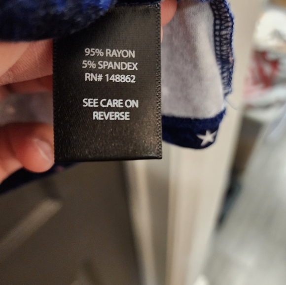 Torrid Plus Size 2 Supersoft Galaxy Blue Turtleneck Swing Shortsleeved Tee - Picture 6 of 9